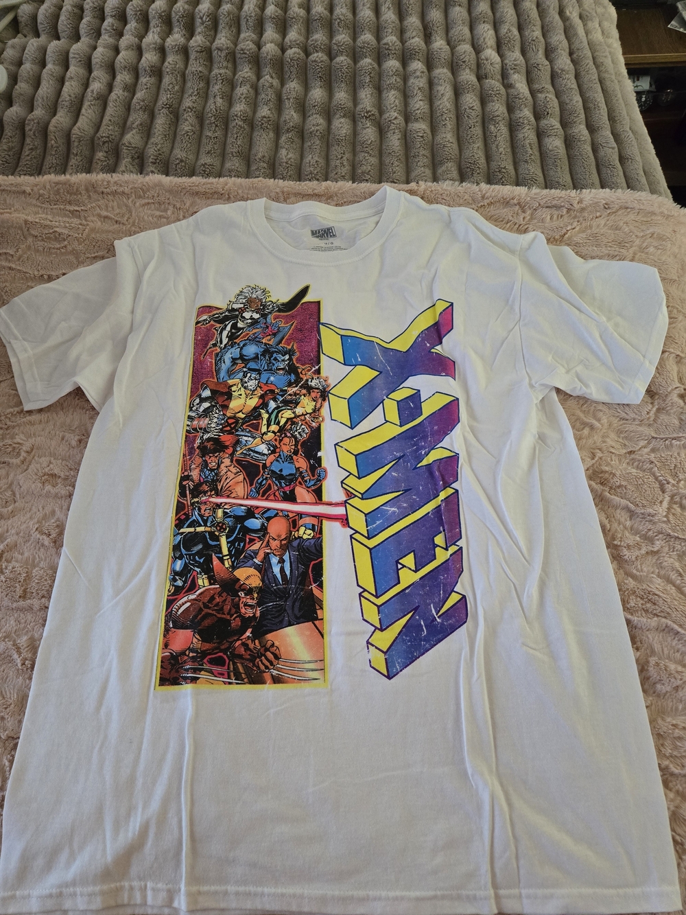 Marvel X-Men White Graphic Tee Rare Large